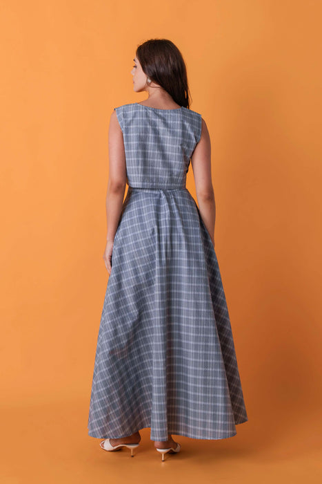 Blue Plaid Skorts