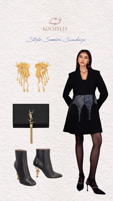 Midnight Blazer Dress