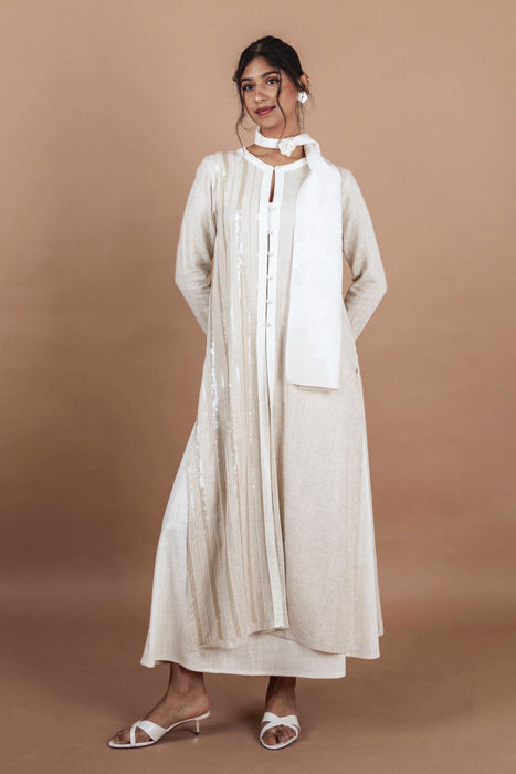 White Linen Skirt