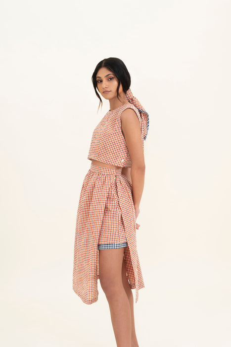 Gingham Skorts