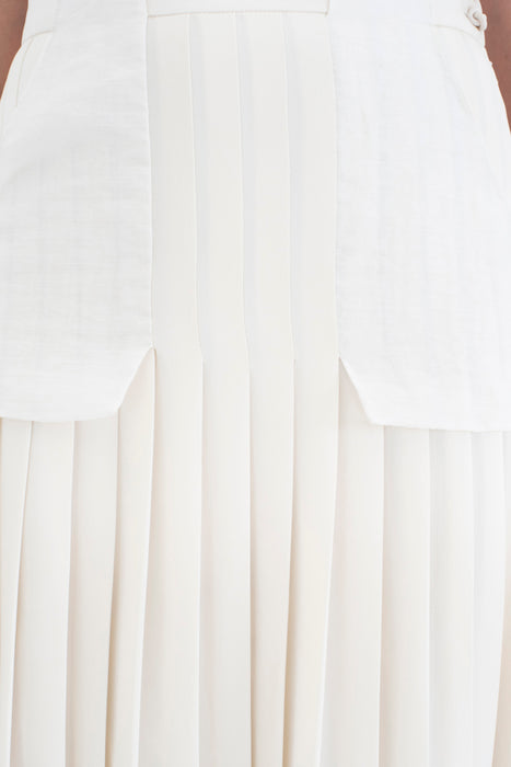 Pleated Pocket Skirt